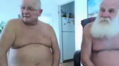 two grandpa on cam