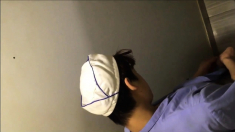 Str8 Spy Filipino Cook In Public Toilet