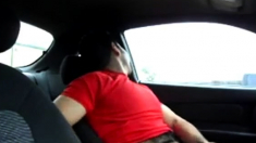 Hairy Latino bud jacks off in his car