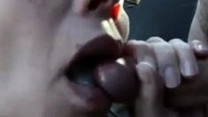Mouthful Of Cum For Girl Next To Car In Park!