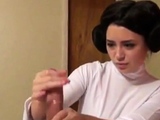 Leia hands, handjob of a princess