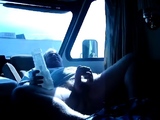Truck driver masturbating